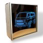 Preview: Spiegelbox mit LED-Beleuchtung und Wunschbild