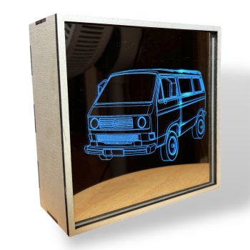 Preview: Spiegelbox mit LED-Beleuchtung und Wunschbild